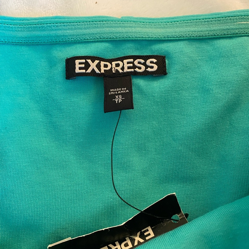 NWT teal Express tube top - Picture 3 of 4